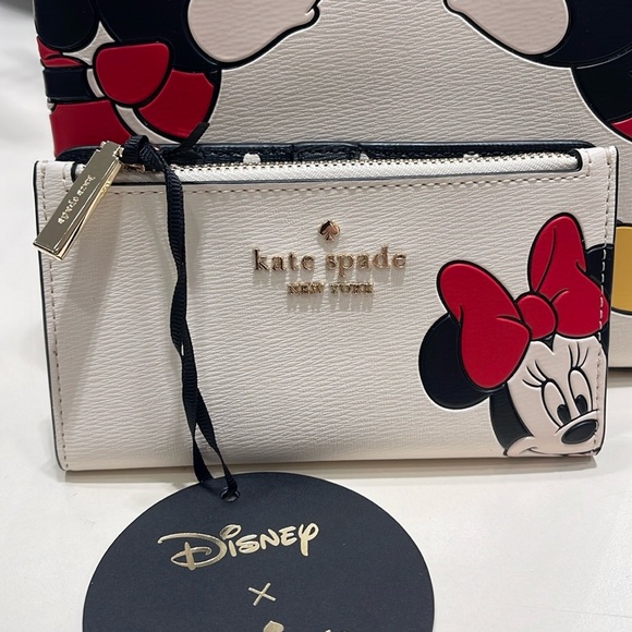 Kate Spade Disney X Kate Spade New York Minnie Small Slim Bifold Wallet
NWT - Picture 14 of 16
